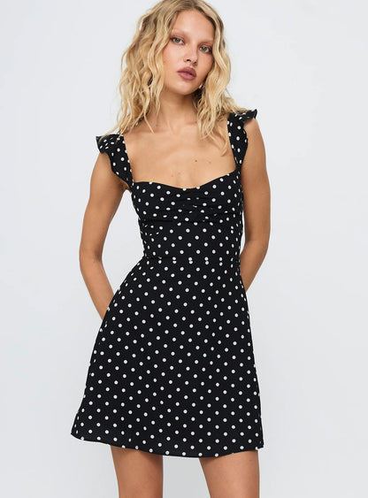 Polka Dot Maxi Dress